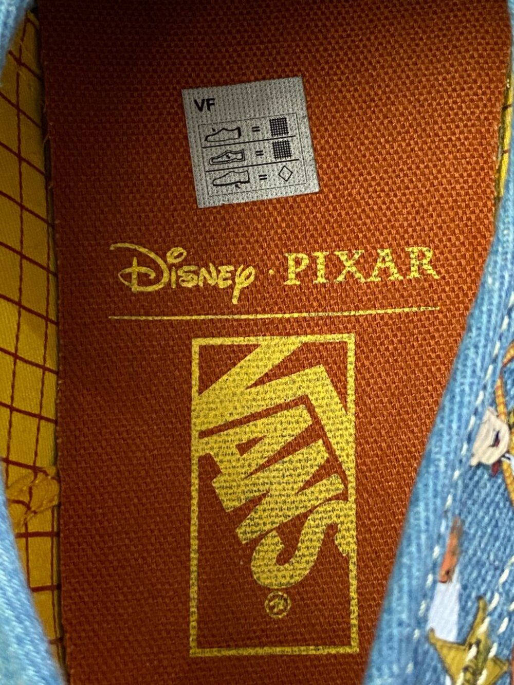 RARE Toy Story x Vans Authentic "Woody" Denim Sneakers Womens 10.5 Mens 9 - Picture 7 of 12